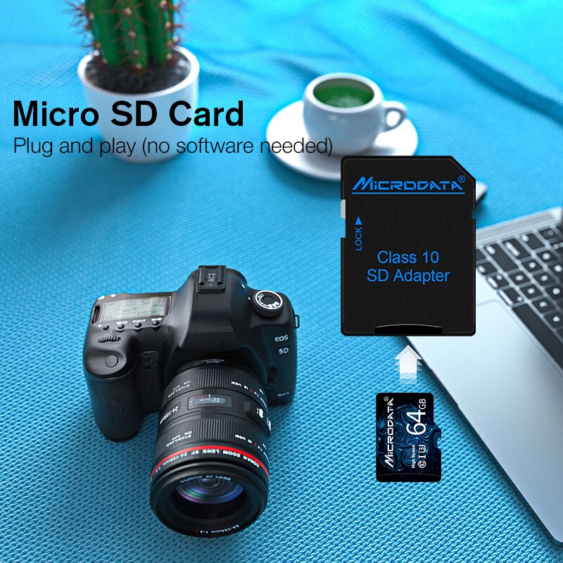 Micro Sd-kaart 128Gb Geheugenkaart 64Gb Mini Microsd Flash Drive 8Gb 16Gb 32gb Memoria Tf-kaart Met Adapter Voor Telefoon