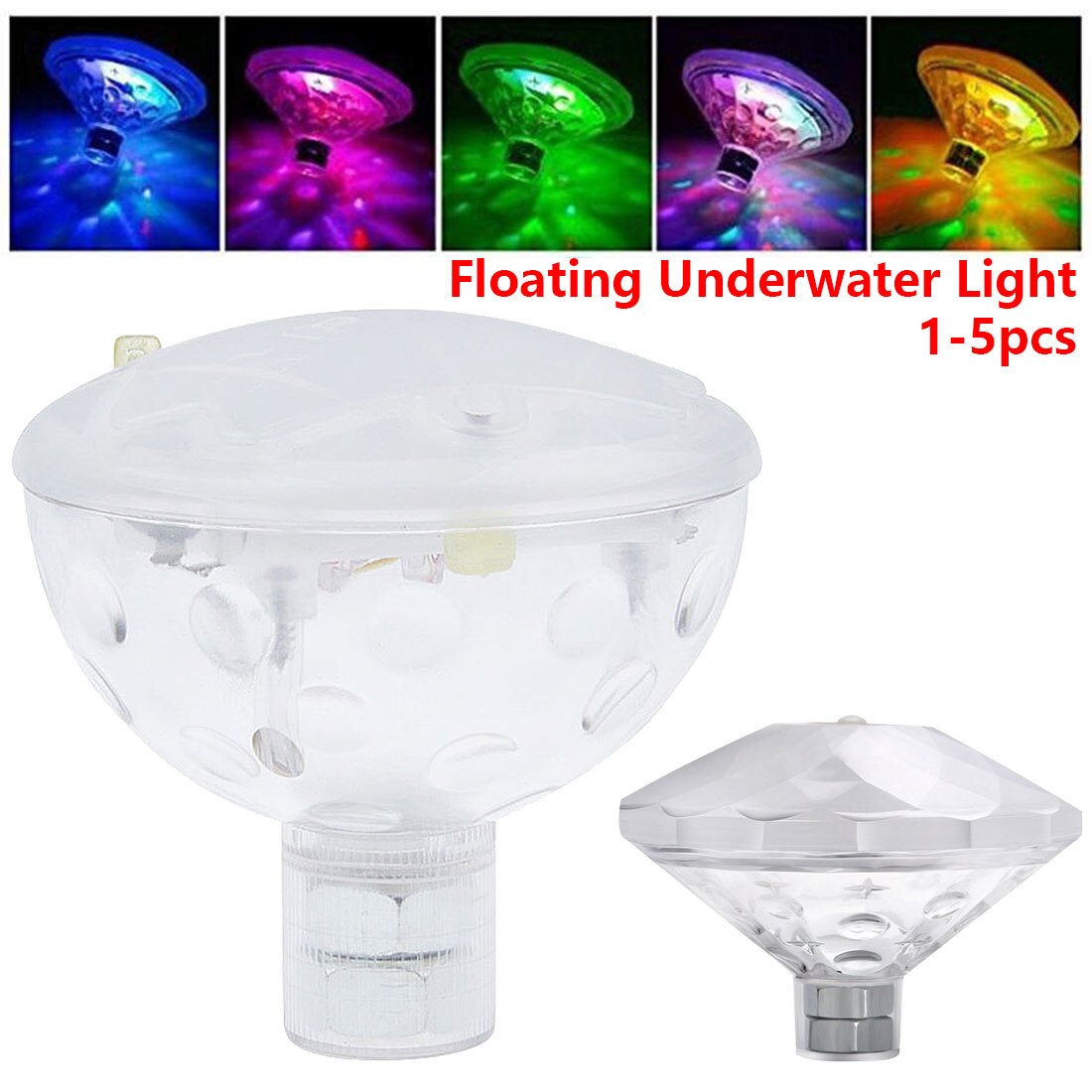 Onderwater Led Disco Licht Pool Licht Drijvende Glow Show Zwembad Tub Spa Lamp Rgb Submersible Led Licht
