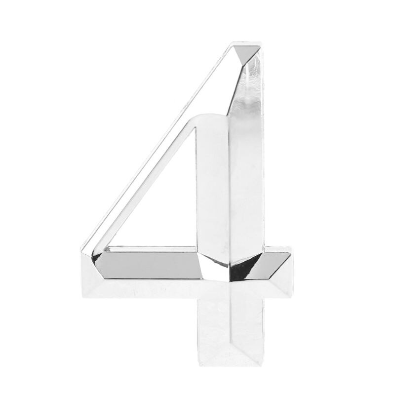 5cm Self Adhesive Door Number 0 to 9 Sign Number Digit Apartment Hotel Office Door Address Street Number Stickers: 4