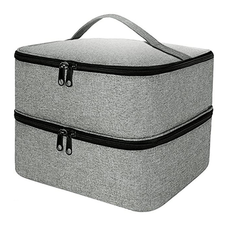 Asds -1- delad nagellacksväska, nagellackshållare med dubbla lager, nagellacksväska