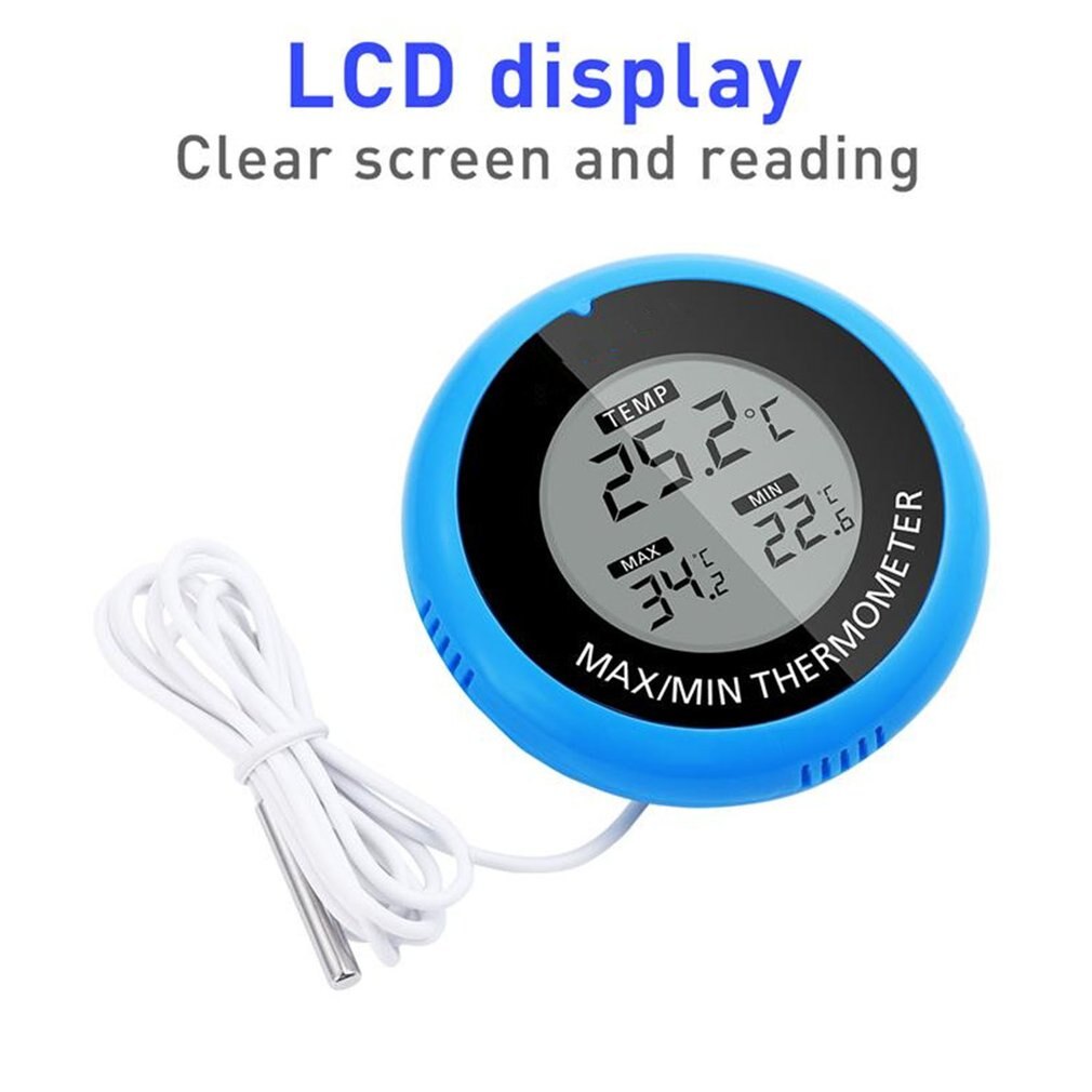 Hohe Genauigkeit Digital-Thermometer Wasserdicht Aquarium Thermometer Digital Anzeige Sauger Elektronische Thermometer