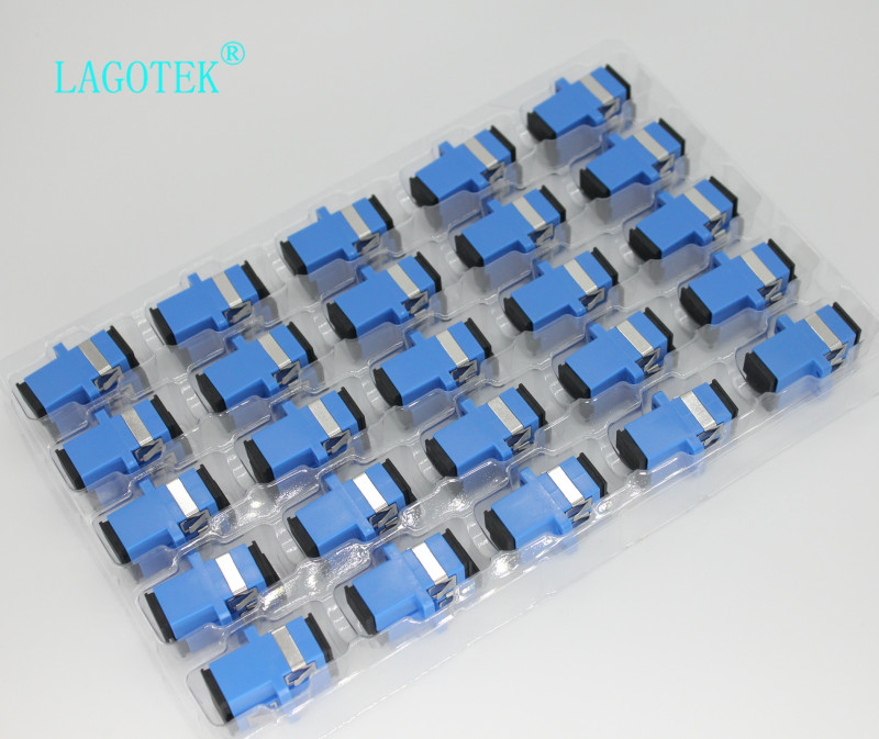 50/100/200/500 pcs SC UPC Simplex Single-mode glasvezel Adapter SC glasvezel koppeling SC UPC Fiber flens SC connector