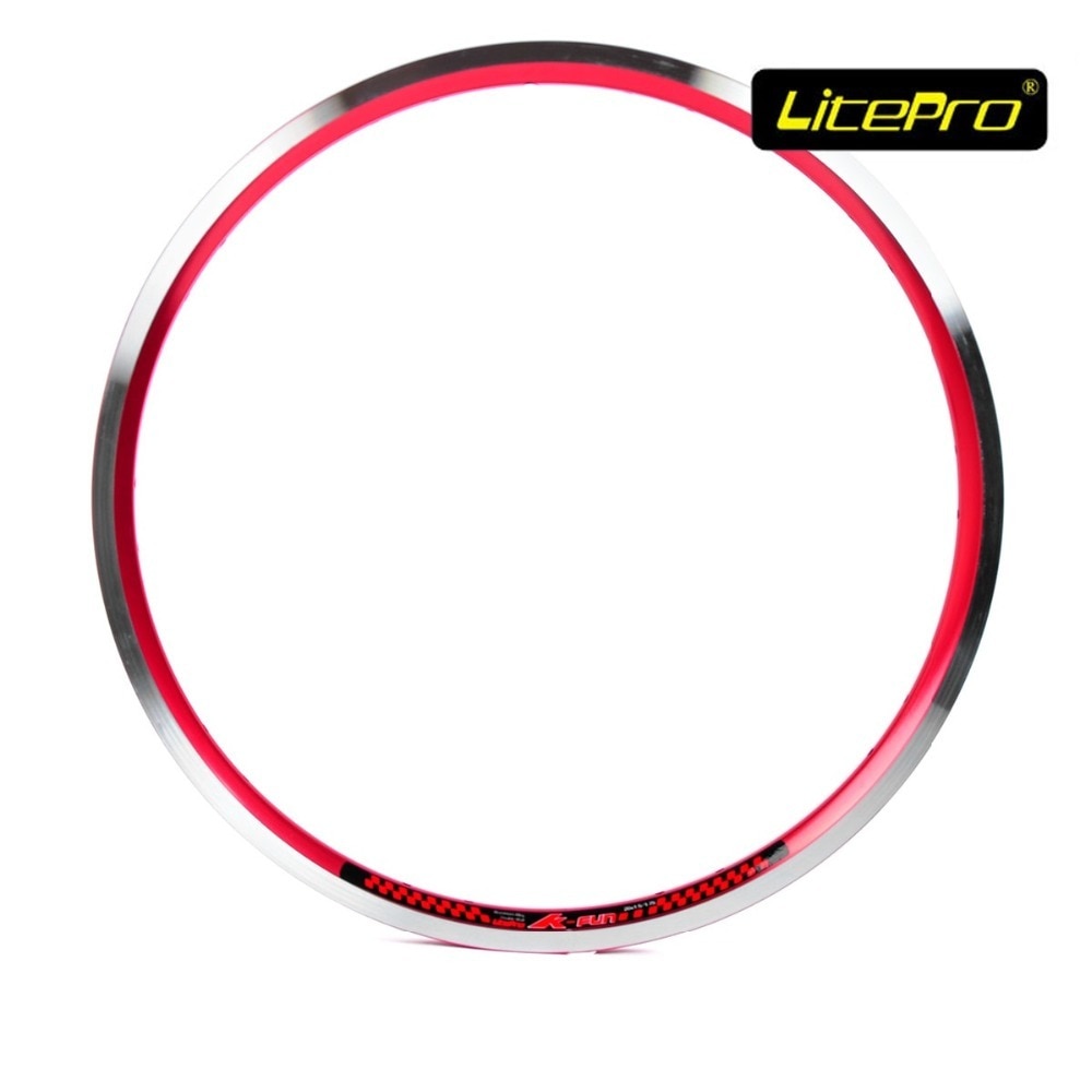 V Brake Wheel Rims Litepro K-kun 20inch V Brake / Disc Brake Wheel Disc 20/28/32Hole Folding Bike Road Bicycle Refiting fittings