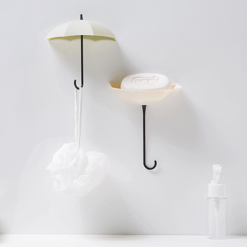 6pcs Cute Key Holder Wall Hook Hanger Umbrella Wall Mount Organizer Durable Door Clothes Hanging Shelf Storage Organizer