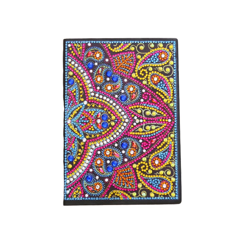 DIY 5D Diamant Schilderij Notebook Hars Strass Decor Kleurrijke Schilderij A5 Notebook Kruissteek Ambachten Sticker Diamant Mozaïek: Dark Gray