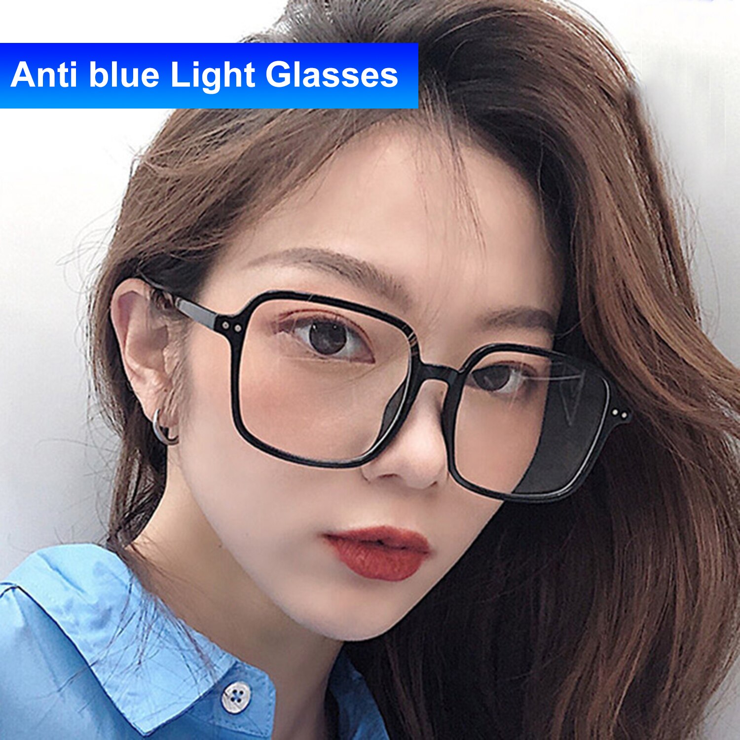 Unisex Glasses Anti-blue Light Glasses Ultra Light Square Frames Spectacles Computer Flexible Eyewear Portable Reading Glasses