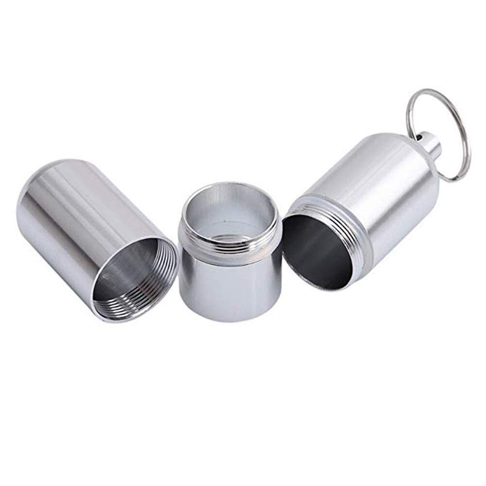 Ich bin freien Wasserdichte Pille Kasten Pillen Veranstalter fallen 3-Abschnitt Zylinder Medizin Pille Lagerung Kasten fallen Tablette Container