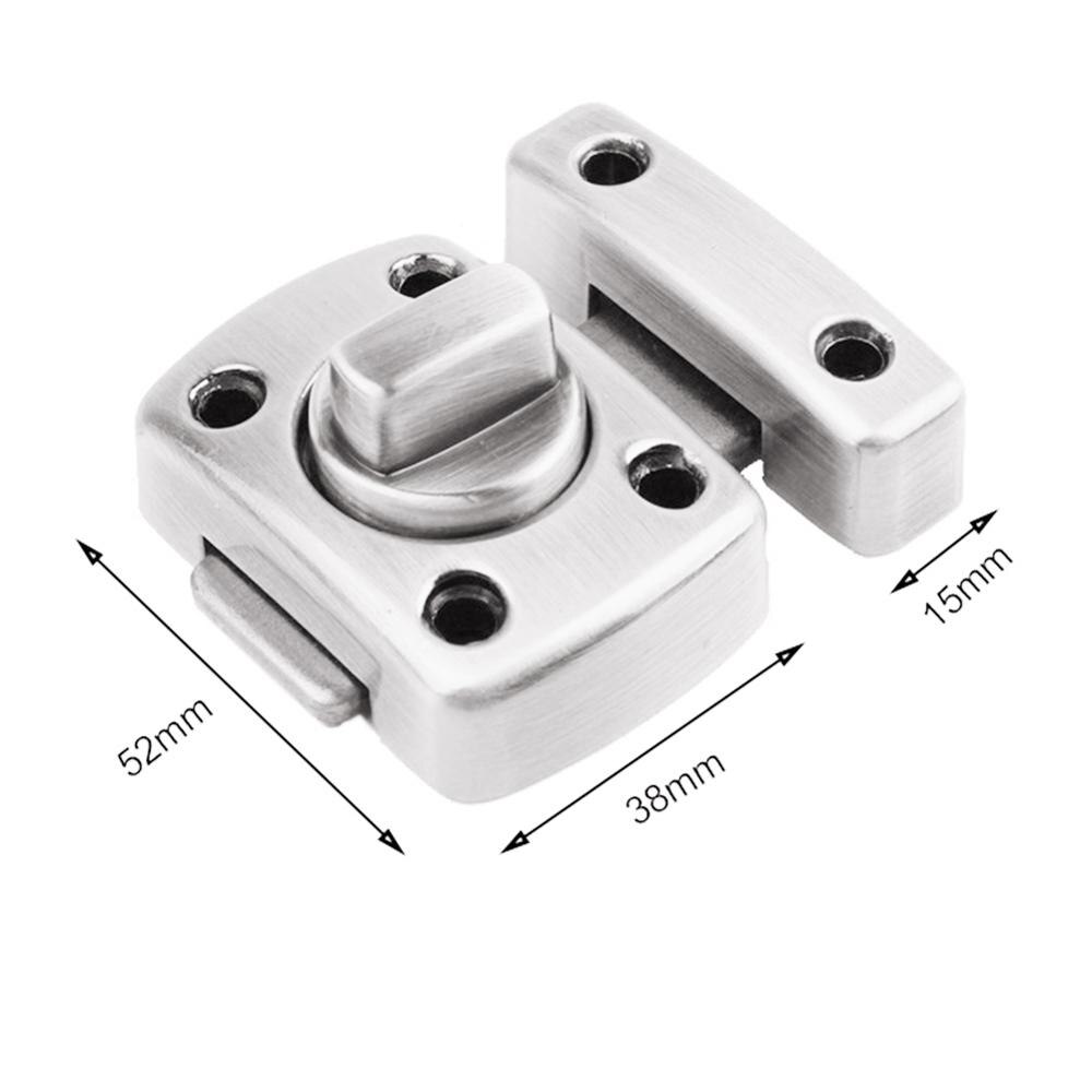 1 Pcs Zinc Alloy Thick Anti-theft Security Door Rotate Latch Exquisite Fasion Slide Lock For Gate Cabinet Window Easy To Install