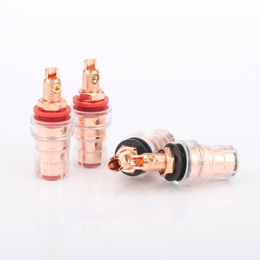 4 stücke CMC-858-S-CU-R reinem kupfer 99.998% Bindung beiträge audio lautsprecher terminal