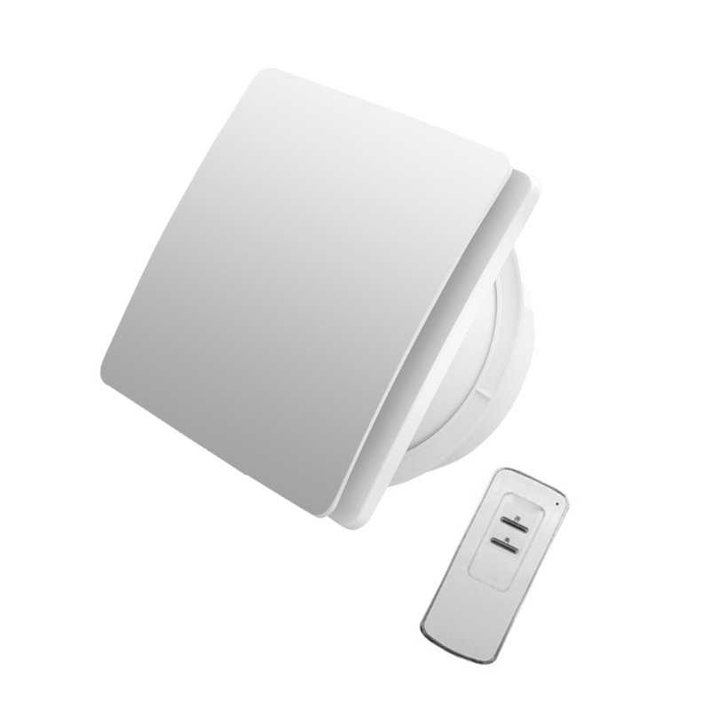 1PC Kleine luchtafzuigventilator Krachtige luchtstroom Muurventilator Verstelbare timers Badkamerventilator Vochtdetectie Badkamerventilator