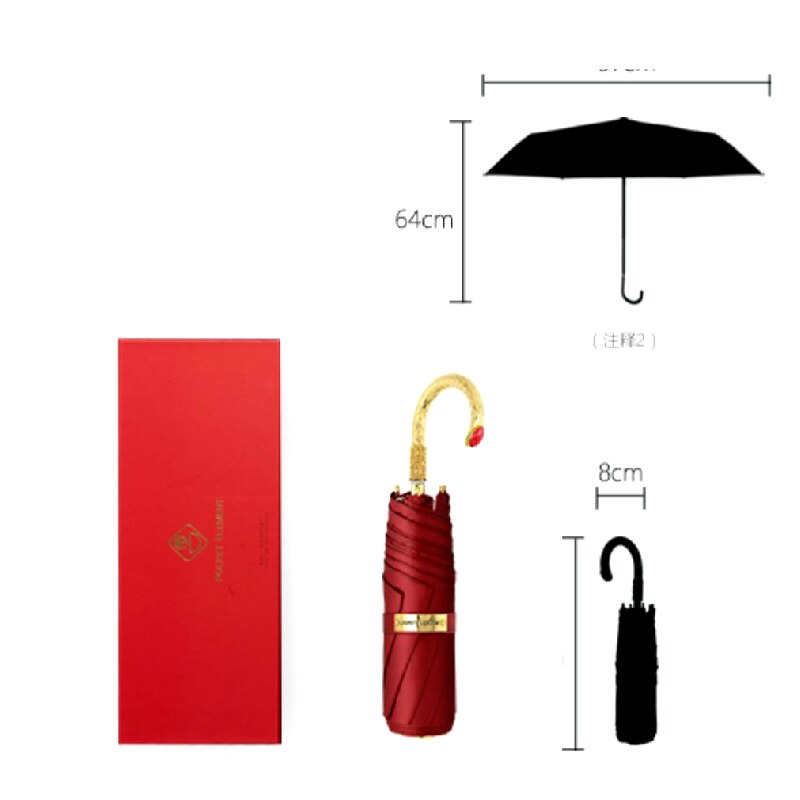 Luksus ultralet paraply automatisk solparaply regn kvinder anti uv parasol folde klare paraplyer enkel