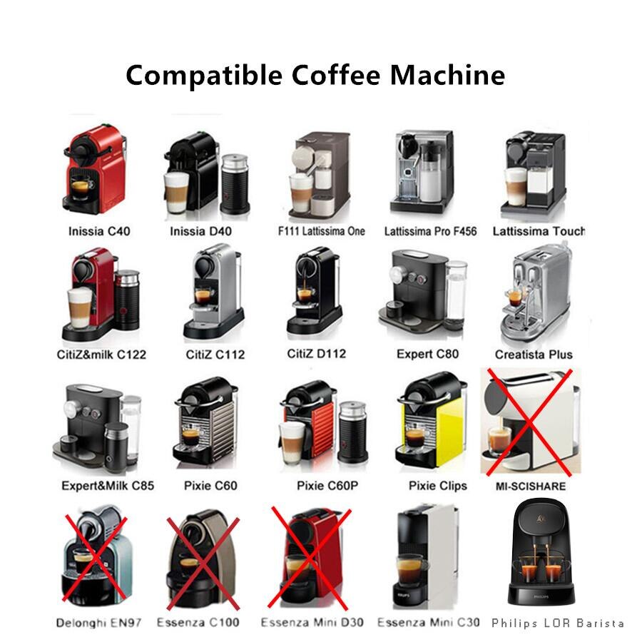 Edelstahl Nespresso Nachfüllbare Kaffee Kapsel manipulieren Wiederverwendbare Kaffee Schote Coffeeware Zubehör Für Barista Espresso Hersteller