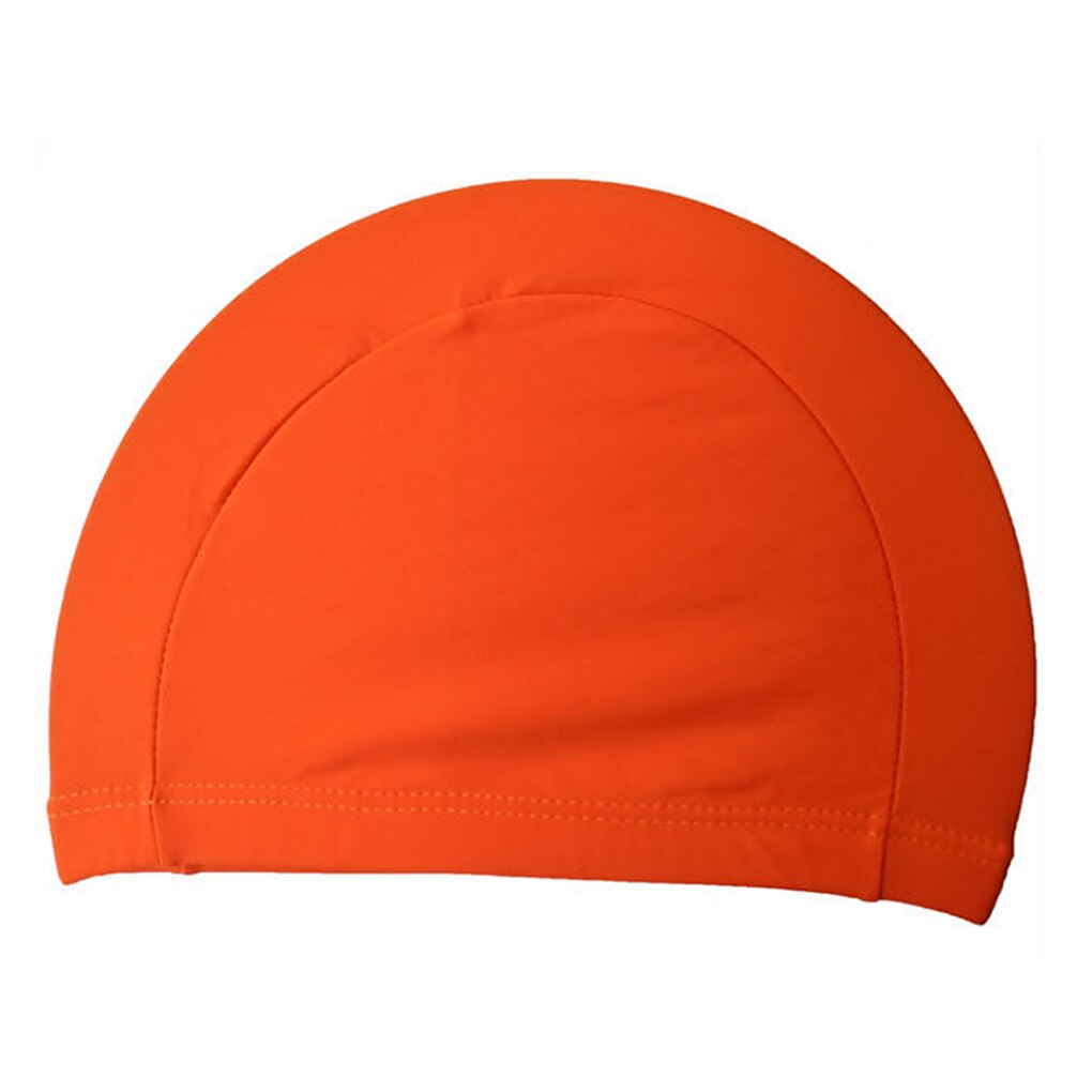Elastische Polyester Doek Stof Beschermen Oren Lange Haar Sport Zwemmen Zwembad Hoed Badmuts Voor Mannen & Vrouwen Volwassenen: 1