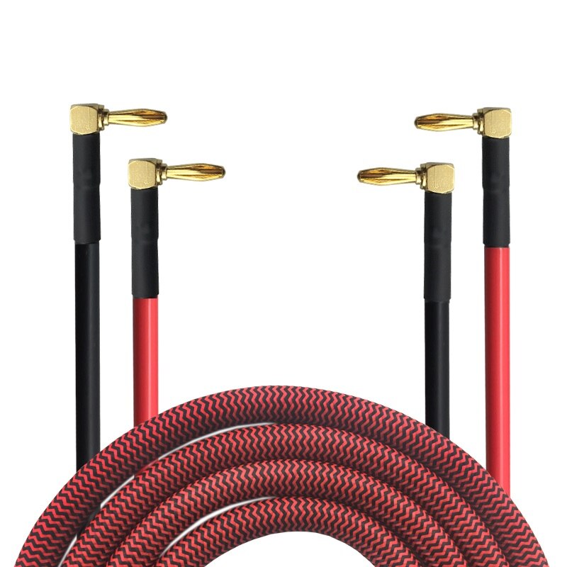 Hifi banaan luidsprekerkabel 4mm home theater soundbox eindversterker ofc audiofiele audiokabel draad afgeschermd 1m 1.5m 2m 3m 5m: 2 l to 2 l / 3m