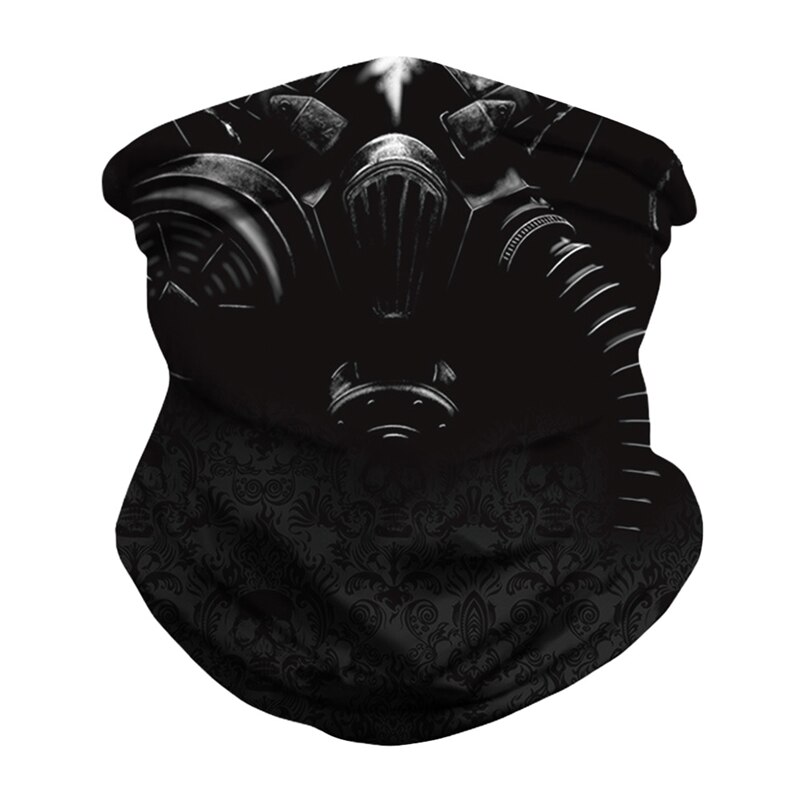 Polyester Sjaal Schedel Patroon Naadloze Snel Droog Zonnescherm Zweetband Haarband Hoofd Sjaal Camera Beschermhoes