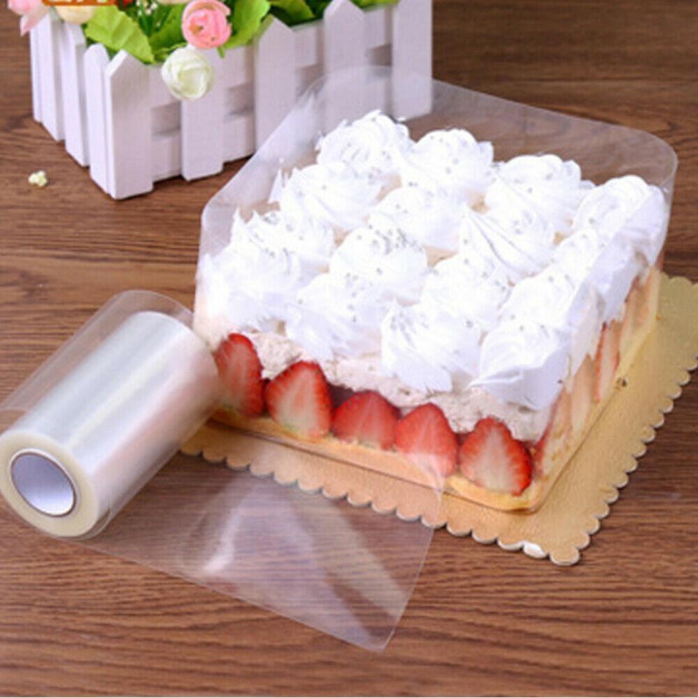 1 Roll Transparent Cake Collar Mousse Surrounding Edge Kitchen Cake Chocolate Candy Baking Surround Film Lining Rings Molds