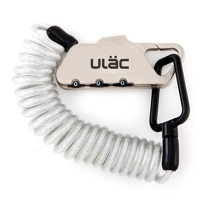 ULAC-candado de combinación para bicicleta K2S, 3 dígitos, Combo reiniciable, cuerpo de aleación de Cable de 1,2 M: ULCK2SSV