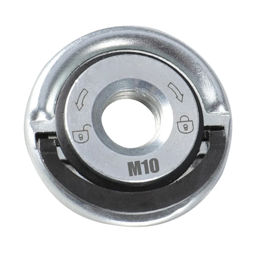Quick Release Flens Moer M10 Draad Haakse Slijper Zelfsluitende Persplaat Haakse Slijper Release Borgmoer Elektrisch gereedschap: Bruin