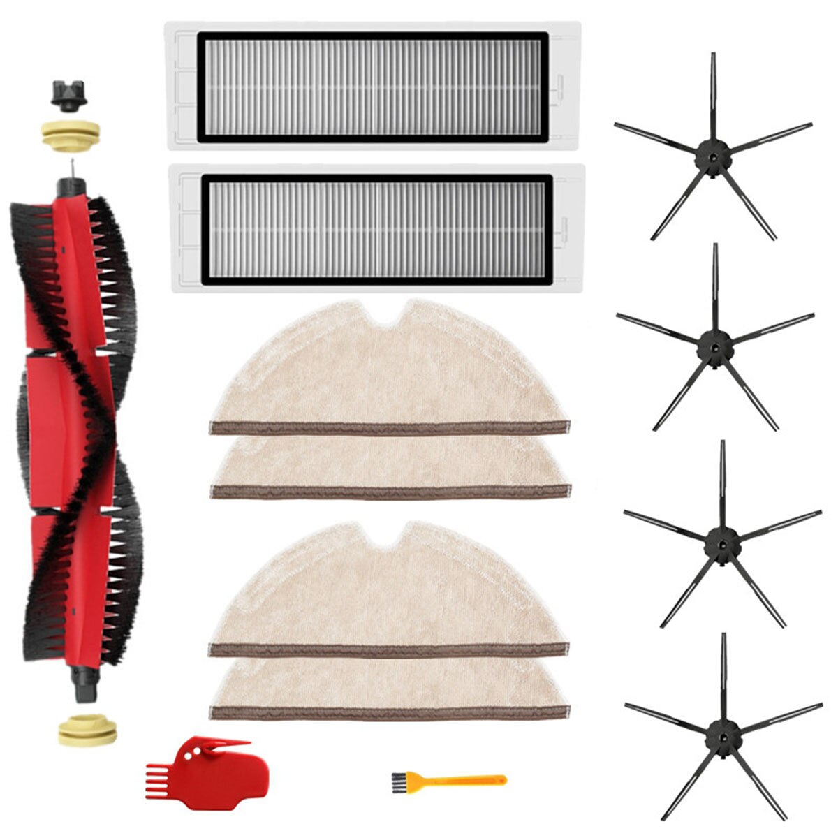 13 st/set för xiaomi roborock  s6 s60 s65 s5 max  t6 ersättningstillbehör för dammsugare: B