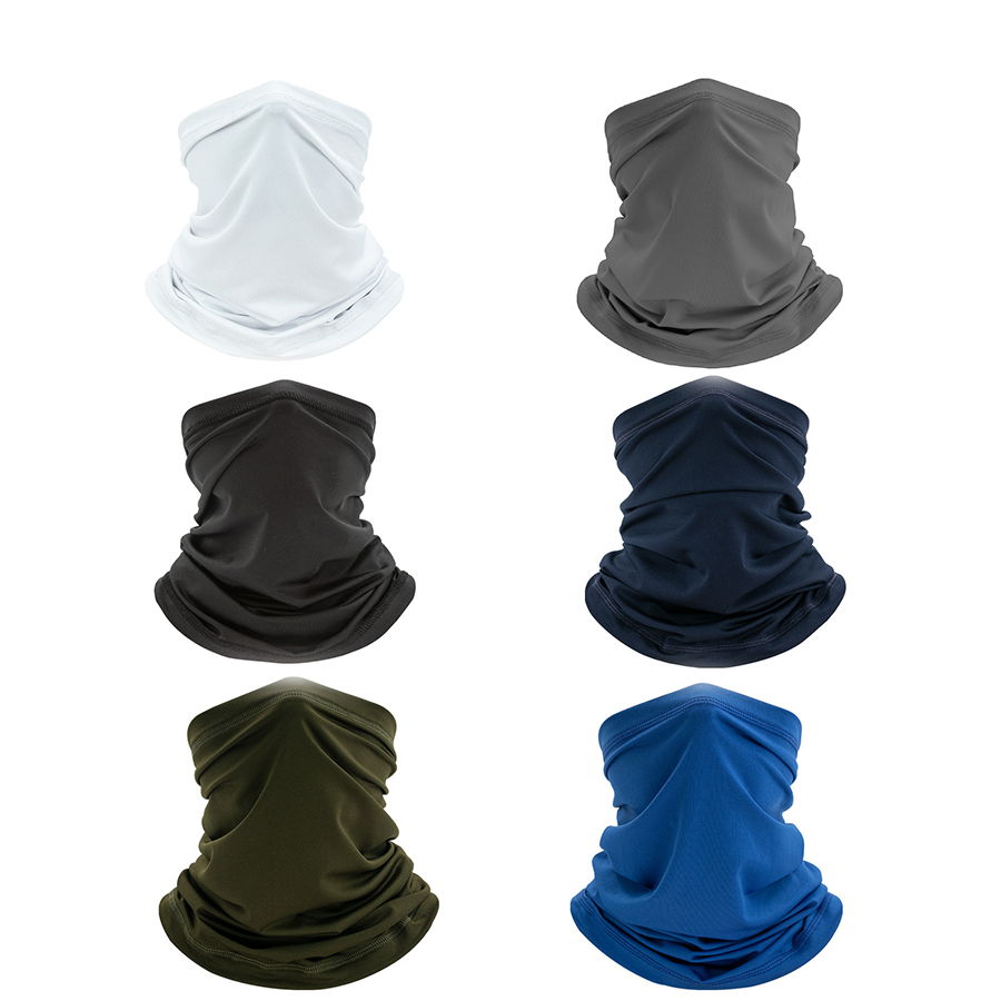 Protector solar transpirable para exteriores, Bandana deportiva de seda helada, bufanda para el cuello, toalla mágica para la cara, manga para el cuello, máscara para montar en la cabeza