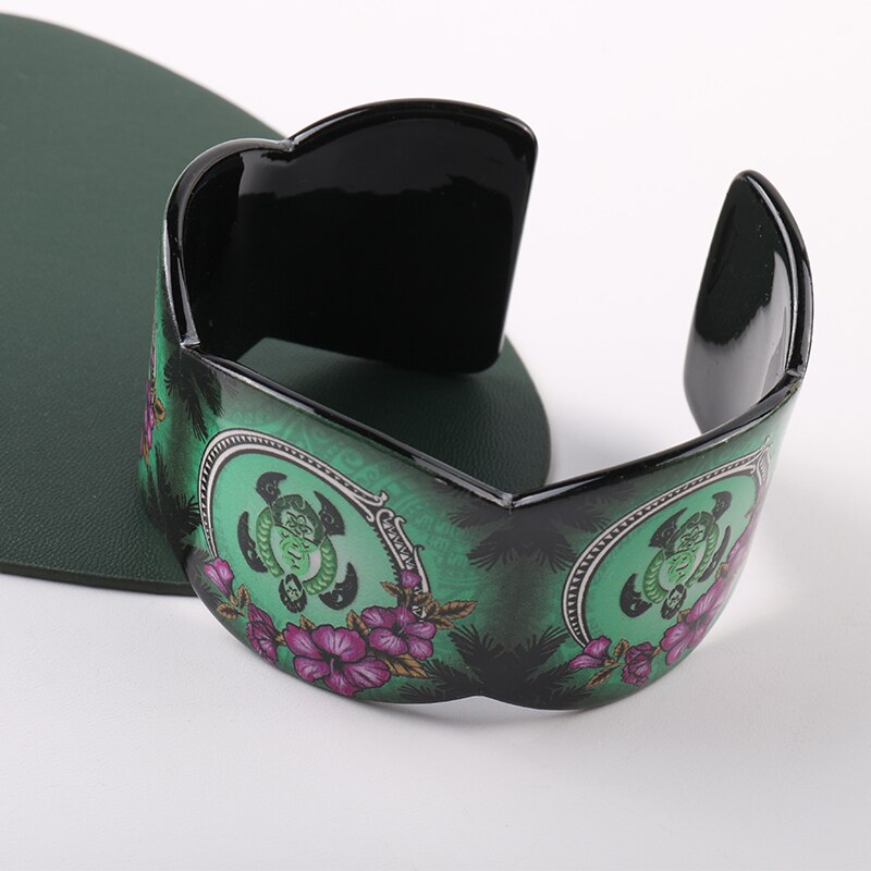 Bracelet manchette imprimé papillon et fleurs pour femmes et filles, Vintage, fête d'anniversaire, meilleur de noël,: nyn139-5