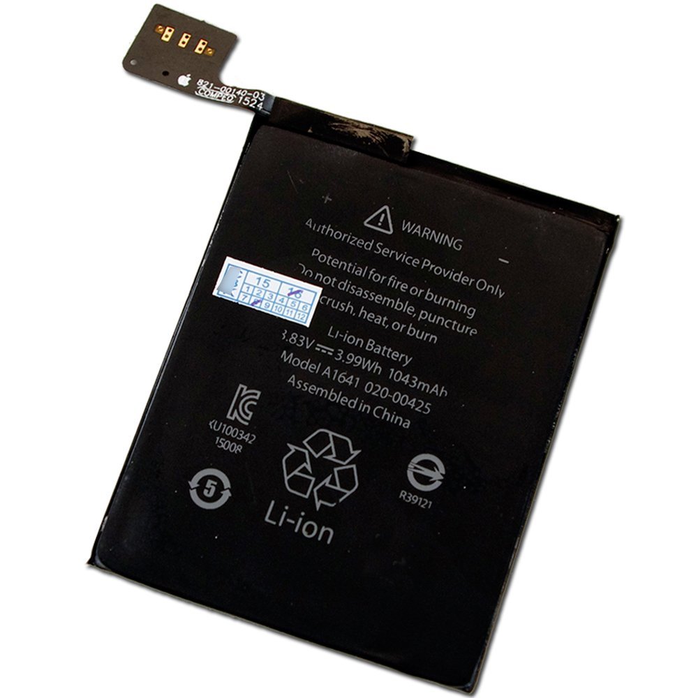 1043mAh 3.99Wh A1641 Batterie li-polymère de remplacement pour Ipod touch 6th génération 6 6g Batterie Bateria Batterij