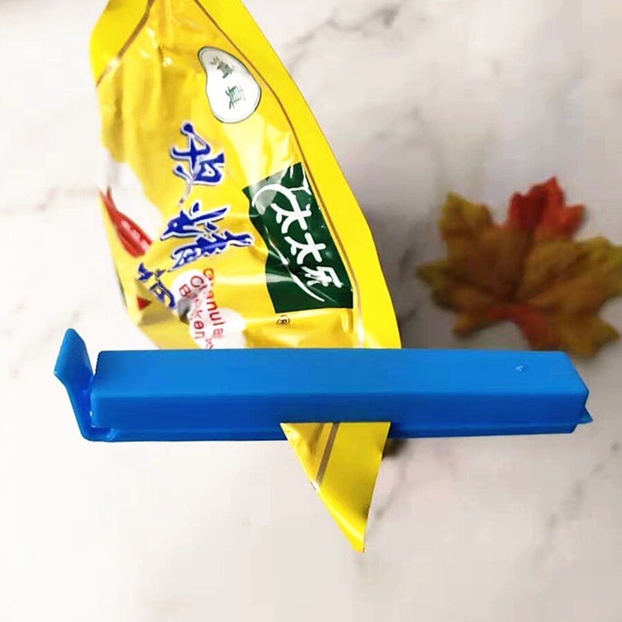 10PC przenośna kuchnia przechowywanie żywności przekąska foka klipsy robić zamykania torebek zacisk uszczelniający plastikowe klipsy spożywcze losowe cukierki kolor