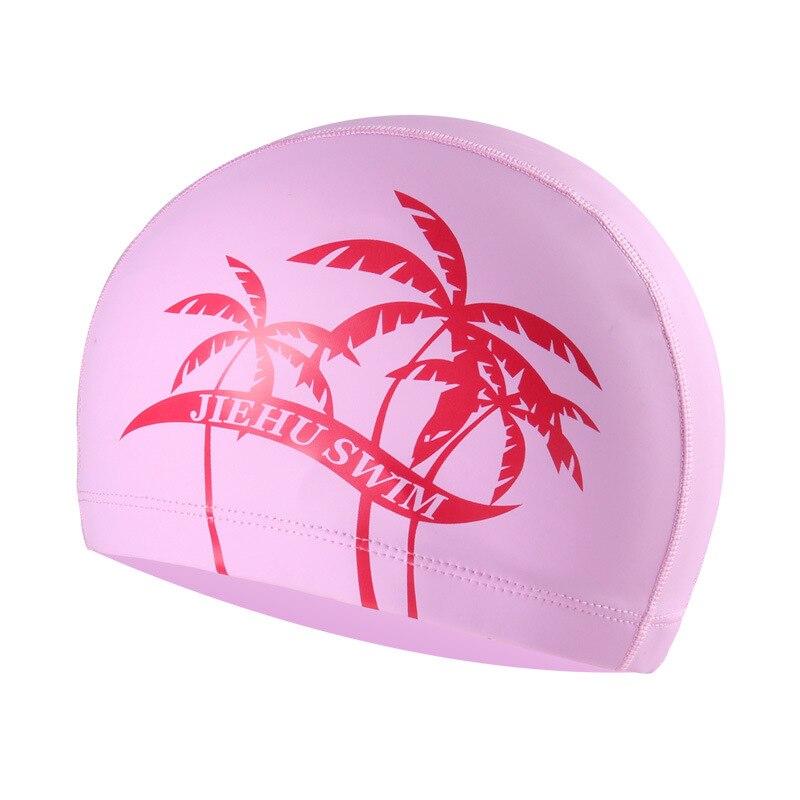 Casquette de natation pour Sports aquatiques, cheveux longs, Super élastique, utilisé pour femmes et hommes adultes: Pink Coco
