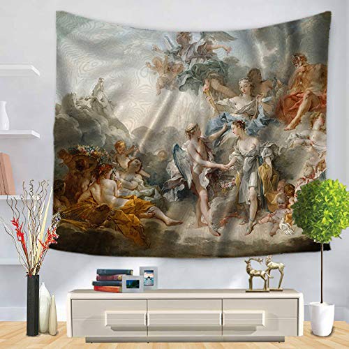 Græsk mytologi klassisk kunst mesterværk gobeliner serie francois boucher amor og psyke charles le brun kunst