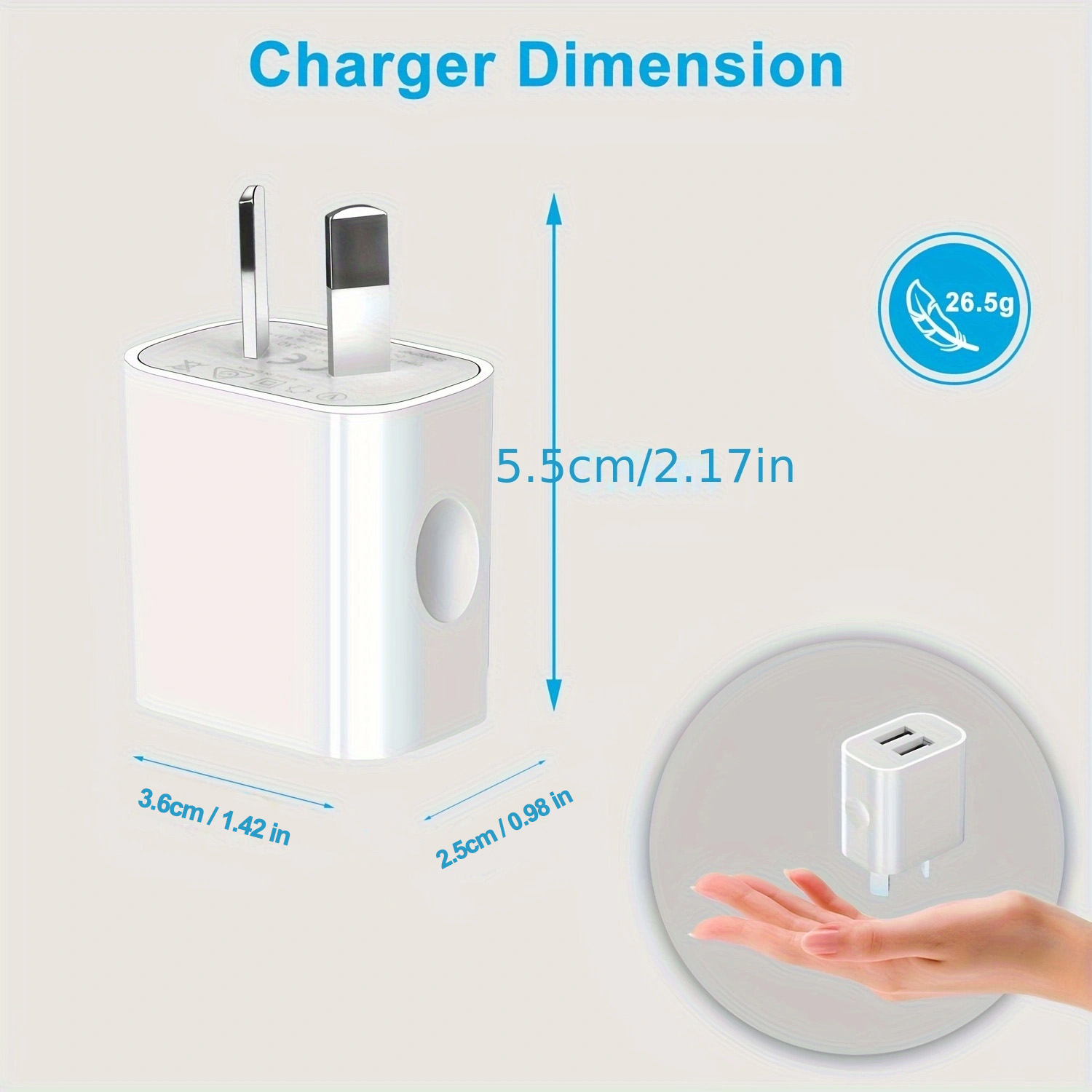 1/3/5/10 Uds cargador Universal 5V 2.1A adaptador de enchufe AU teléfonos móviles enchufe de alimentación de doble puerto adaptador de pared estándar para teléfono móvil