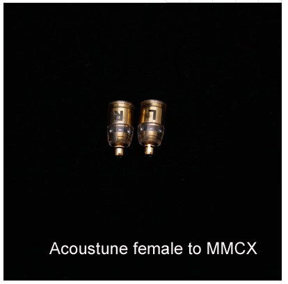 MMCX/0.78MM męski na acoustane UE IPX pentacon ucho MMCX kobiece słuchawki konwersja Pin końcówka do konwersji Adapter: Głęboki Żółty