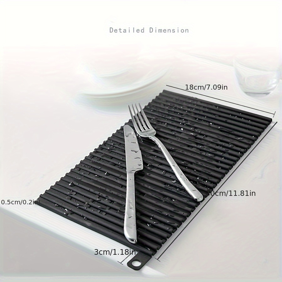Tapete aislante para cocina, tapete colgante para escurrir el fregadero, tapete para mesa de comedor, vajilla aislante antideslizante para restaurante, herramientas de cocina, 1 ud.