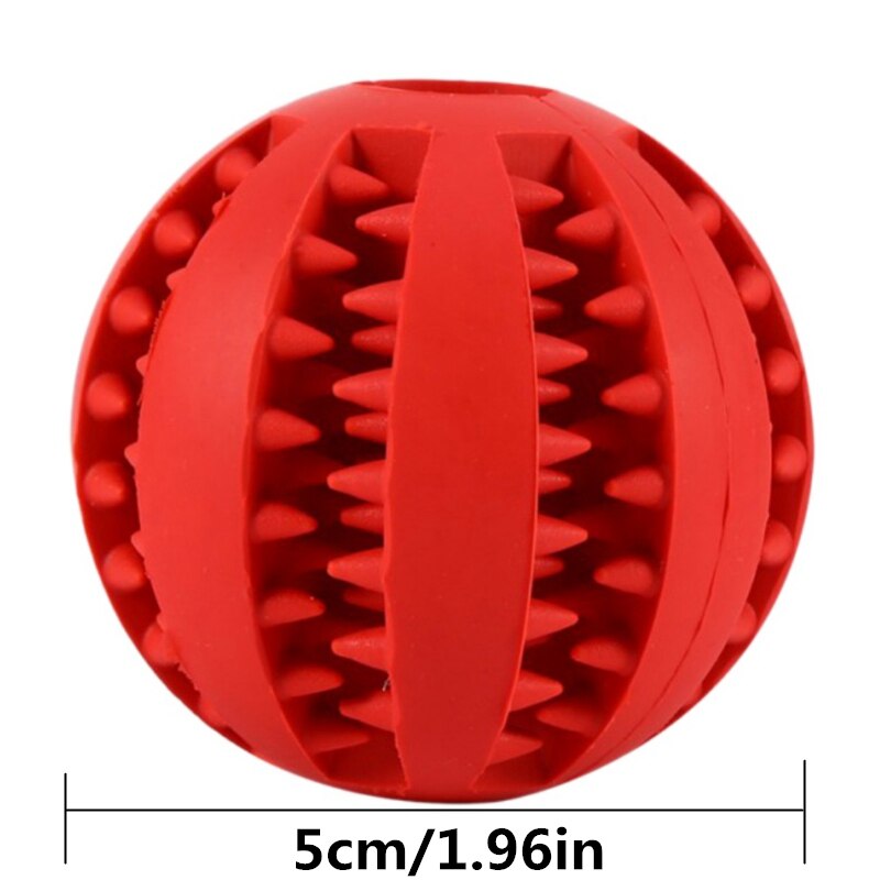 Natural Rubber Rottweiler Dog Toys: 5cm red