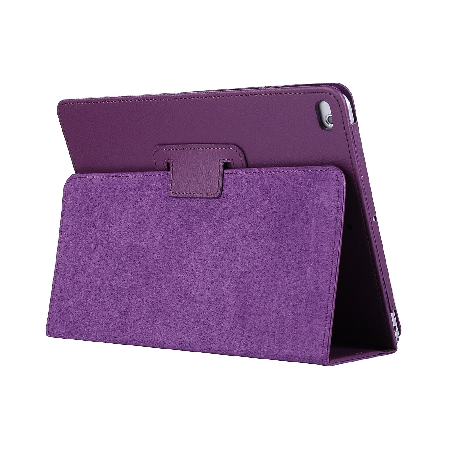 Coque pour iPad Air 1/2 housse Auto veille réveil cuir pour iPad étuis A1474 A1475 A1476 A1566 A1567 coque de protection complète: for iPad 9.7 purple