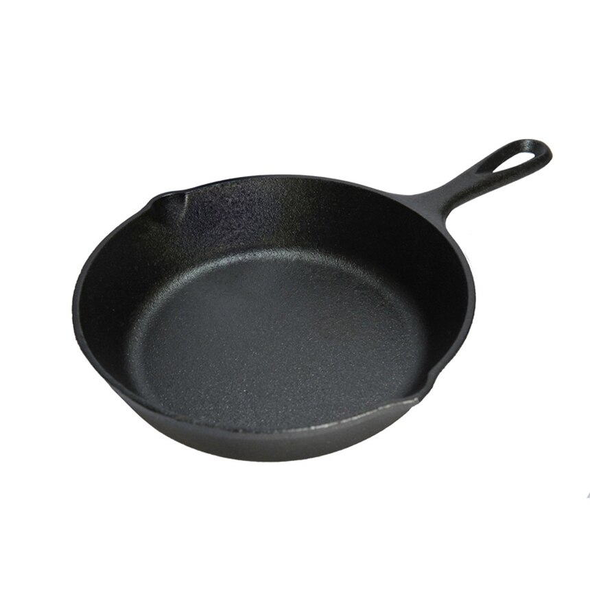 Kitchen Stovetop Oven Use Pre-seasoned Cast Iron Skillet with Silicone Handle Holder