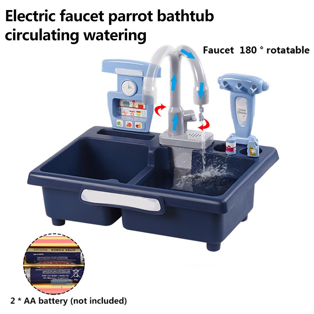 Bird Feeder Automatic Parrot Bathtub Swimming Pool Faucet Bird Bath Shower Water Dispenser Parrot Paddling Pool Pet Bird Toys