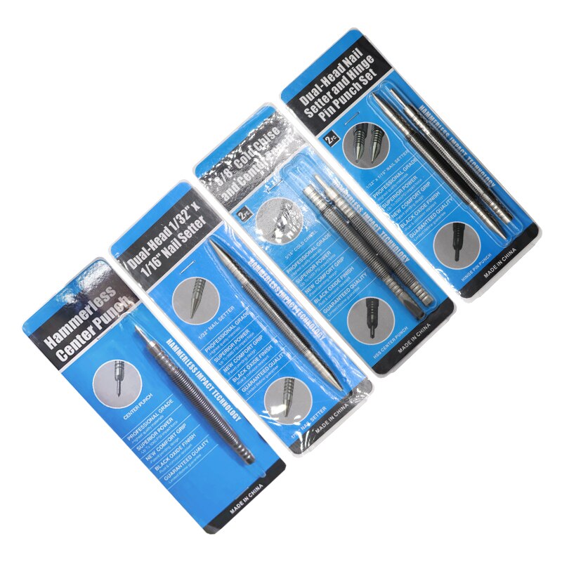 Spring Tool Nail Punch Spring Punch Hammerless Nail Set Punch Double Nail Punch