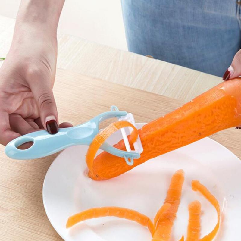 1 céramique créative facile à nettoyer carotte et pomme de terre grattoir fruits et légumes éplucheur légumes rapide éplucheur maison cuisine épluchage