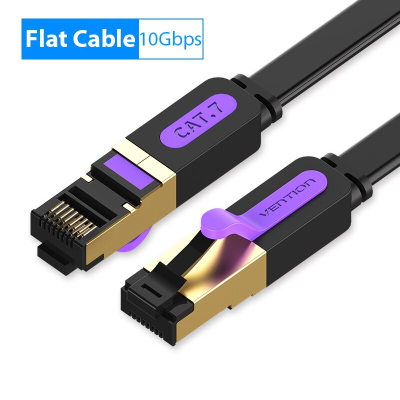 Vention Ethernet Cable RJ 45 Cat7 Lan Cable STP RJ45 Network Cable for Cat6 Compatible Patch Cord for Router Cat7 Ethernet Cable: army green / 30m