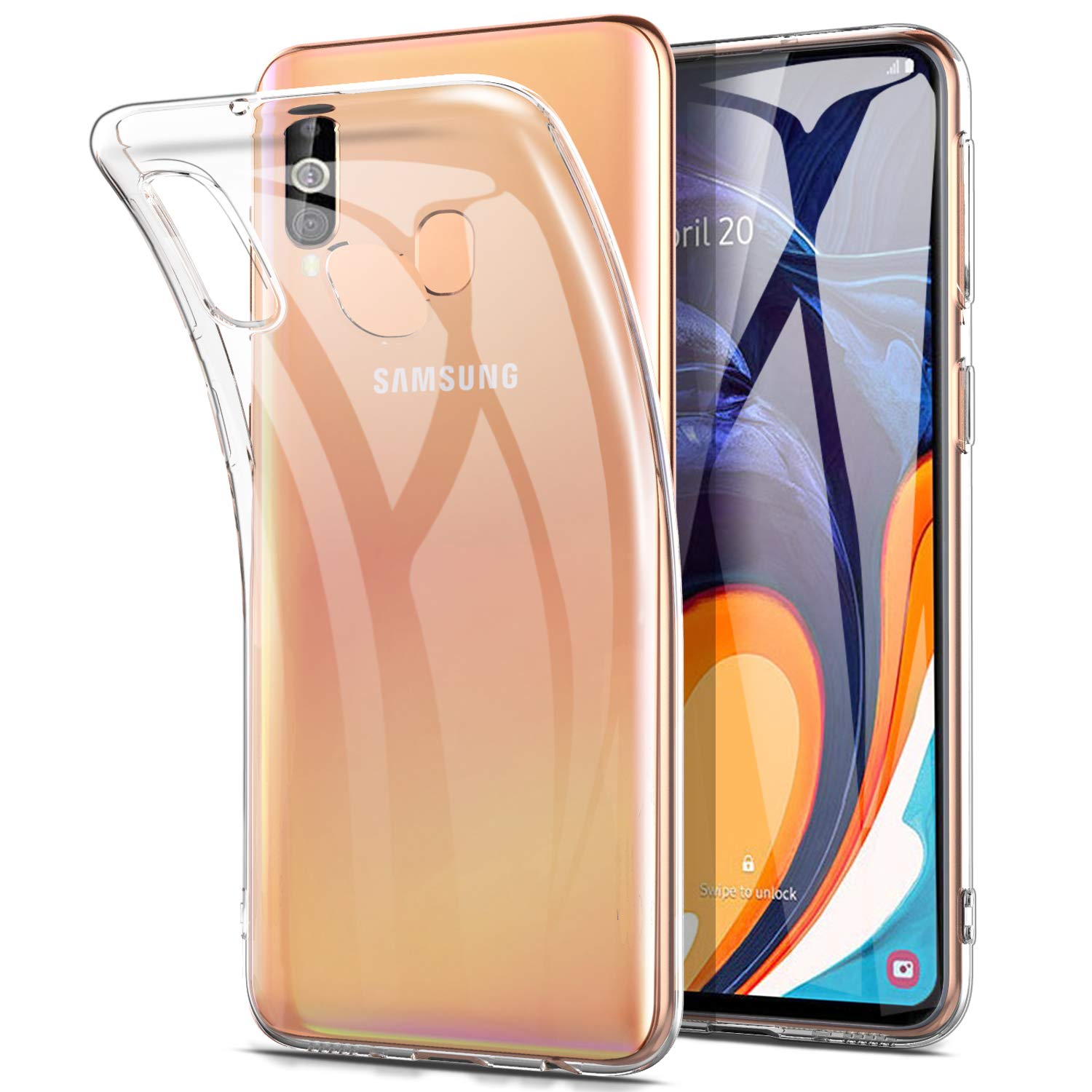 Transparant Back Cover Voor Samsung Galaxy A10e A20e A70e Case Silicone Soft Tpu 360 Volledige Beschermende Mobiele Telefoon Funda Capa alleen