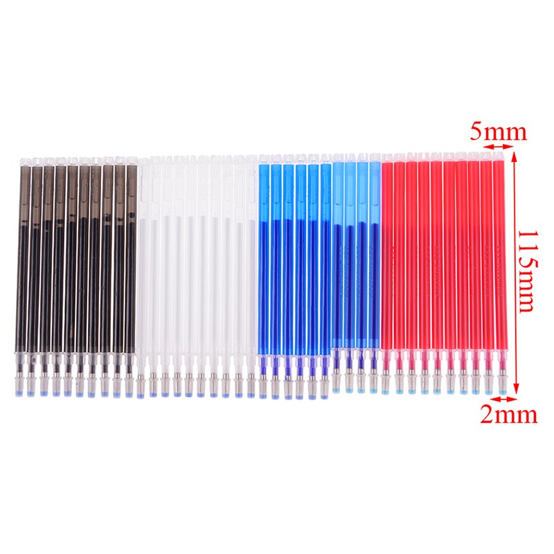 10pcs Novelty Toy High Temperature Disappearance Refill Leather Garment Dash Cutting Marker Pen School Office Stationery