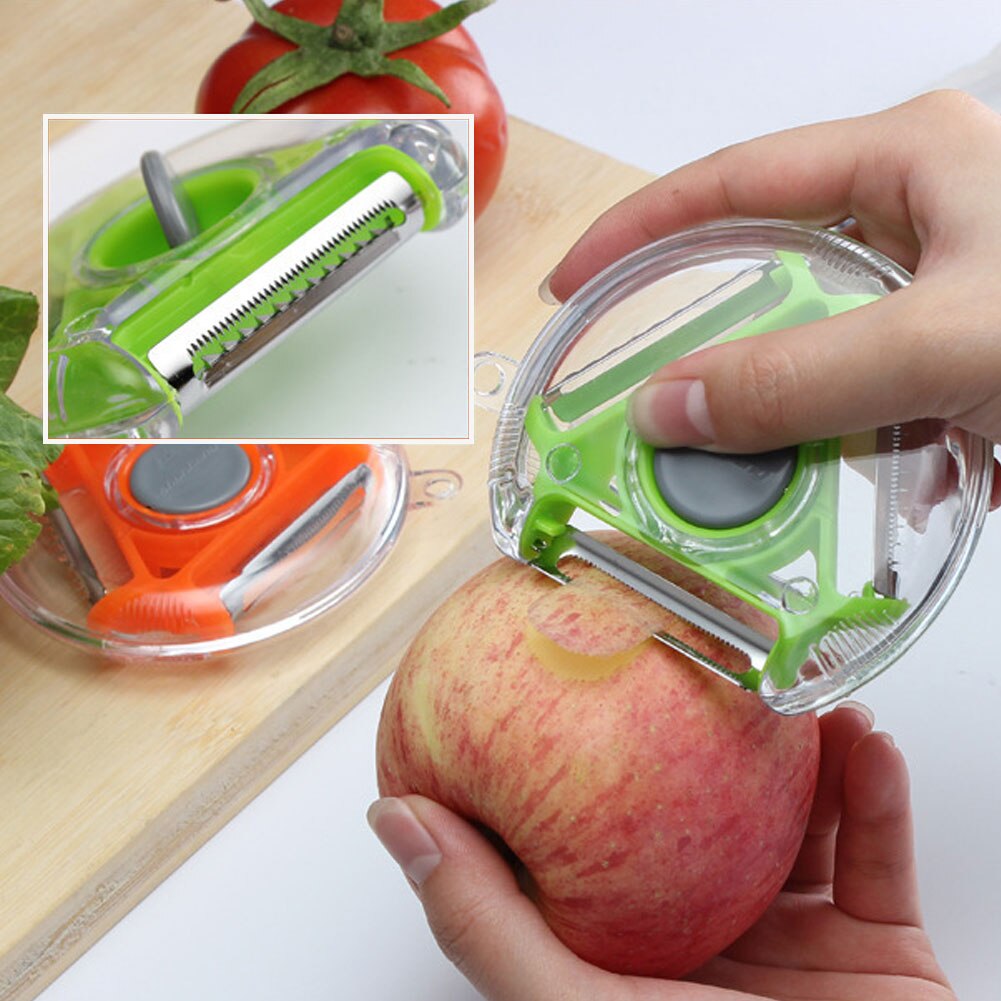 Peeler Rotary Vegetable Multi-function 3 In 1 Stainless Steel Peeler Sharp Blade Fruits Potato Carrots Kitchen Accessories Tools