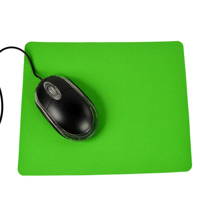 Ultra-thin Square Comfy Anti-Slip Mouse Pad For Optical/Trackball Mat Mice Pad Computer for Gaming PC Laptop Mac 215*175*0.7MM: Green