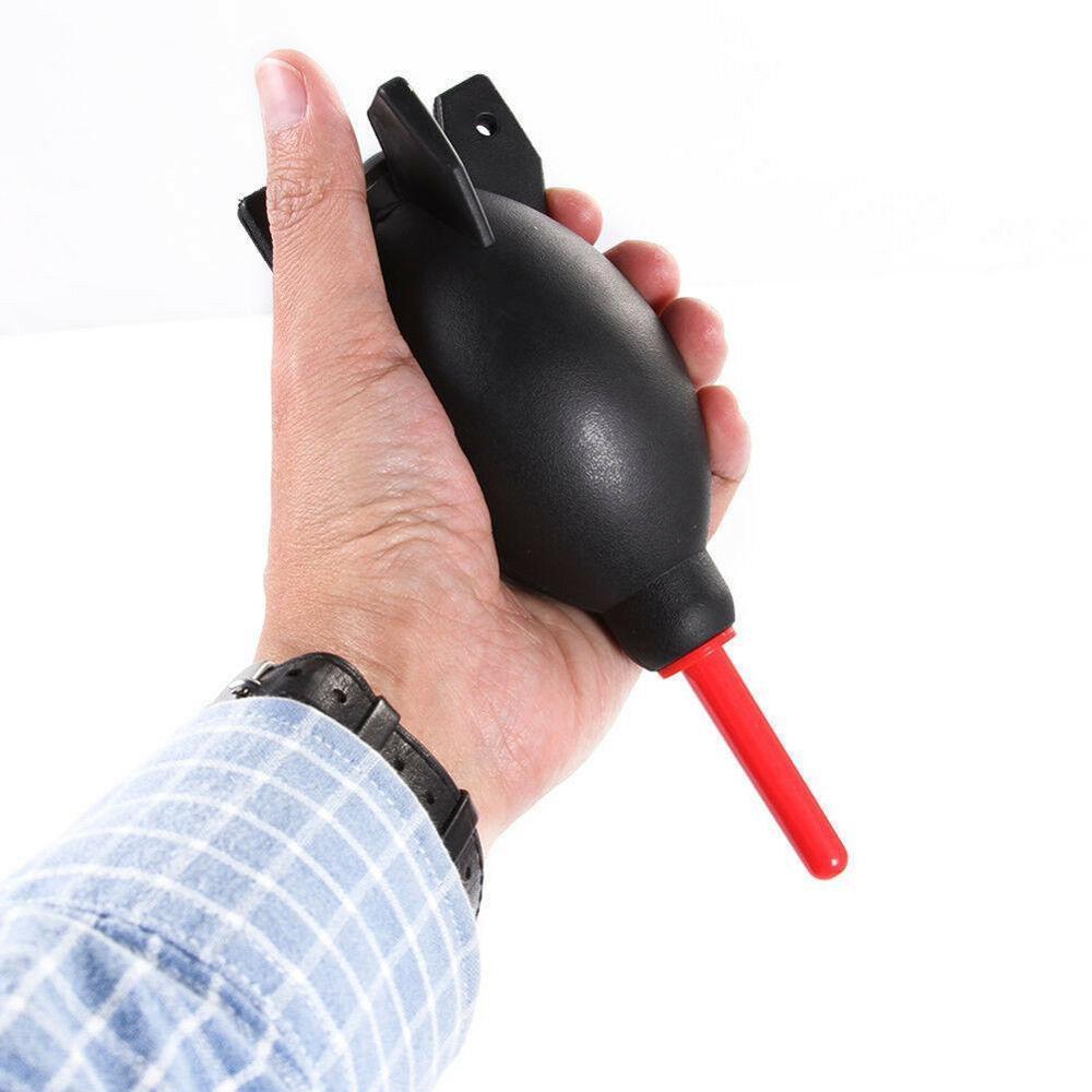 Silicone Dust Blower Pump - Camera Lens Cleaner With Brush & Cloth For Keyboards, Electronics, LCD Screens