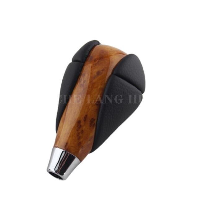 Leather Chrome Automatic Gear Shift Knob For Lexus IS200 IS250 IS300 IS350 2005 2006 2007: Orange