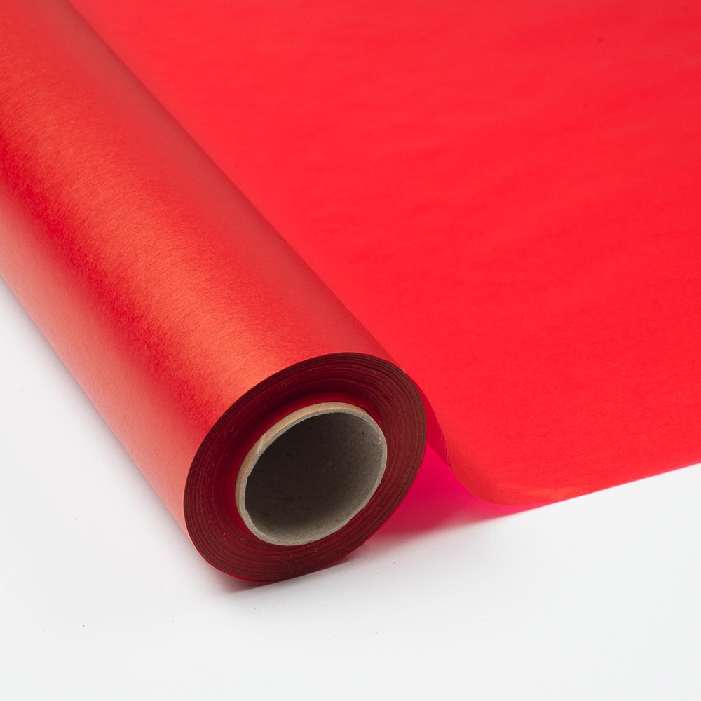 ROLLO DE PAPEL SEDA 70CM X 100M: Rojo