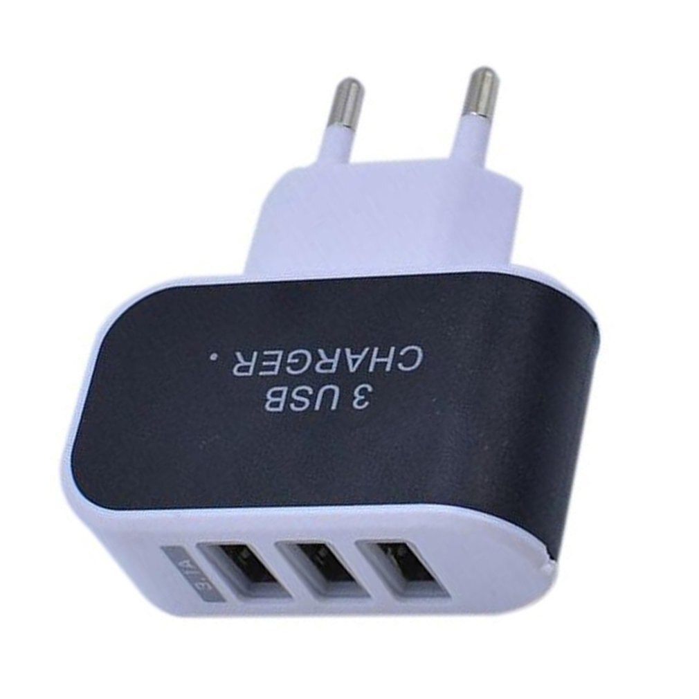 Triple USB Port Home Travel Charger Adapter Smart Charging Head: Default Title