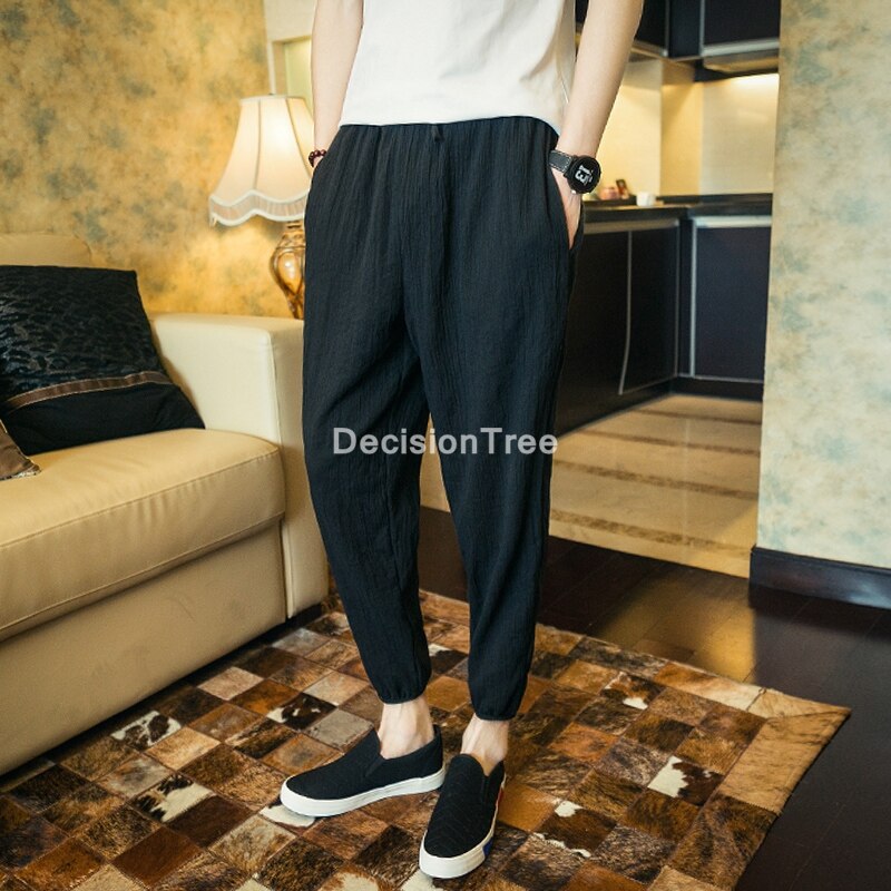 Pantalones bombachos para hombre, pantalón de fitness tradicional chino, kung fu tai, wushu,