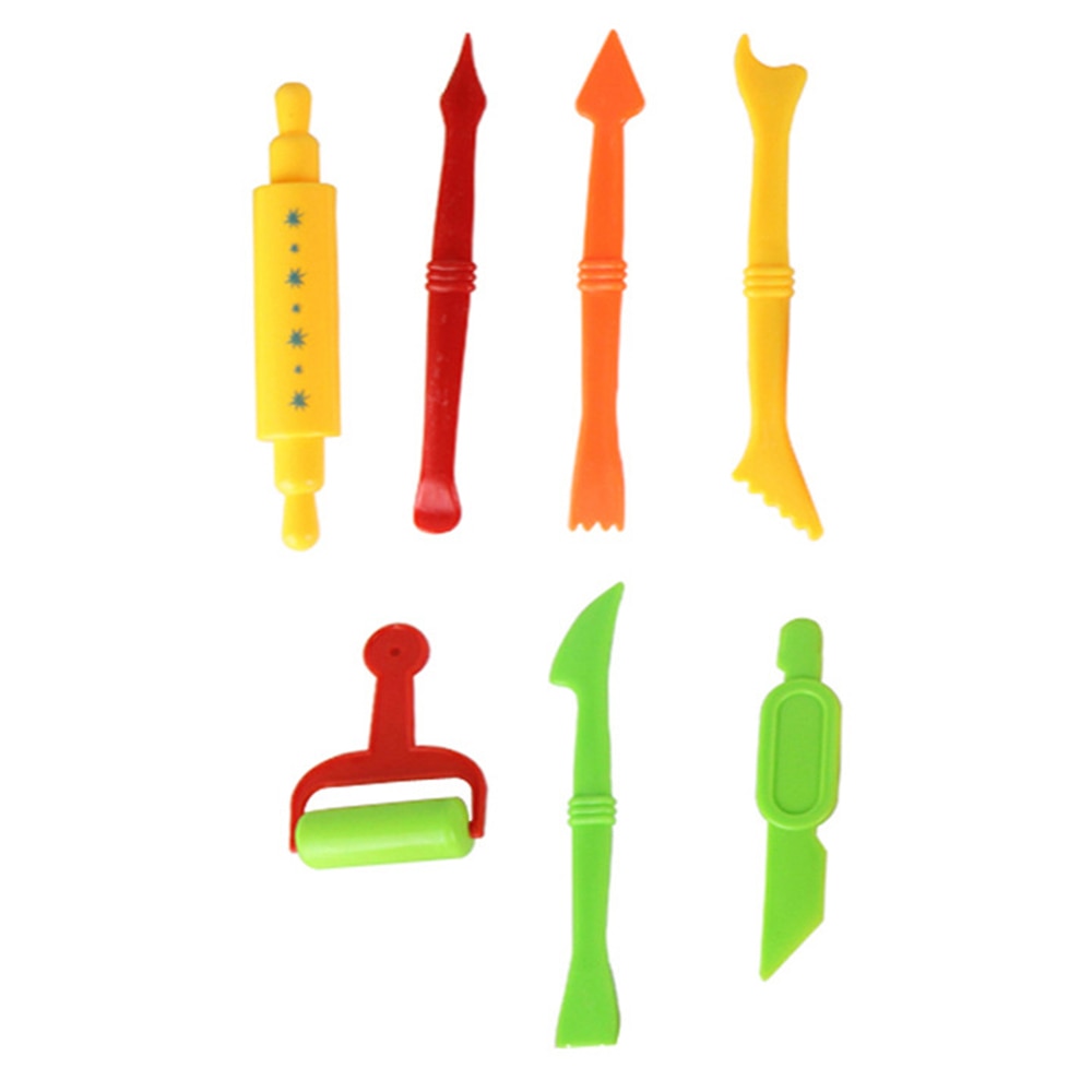 26pcs/set Kids DIY Clay Tool Dough Play Tools Cutters Various Shapes Include of Cutters Models Animal Molds Rolling Pin