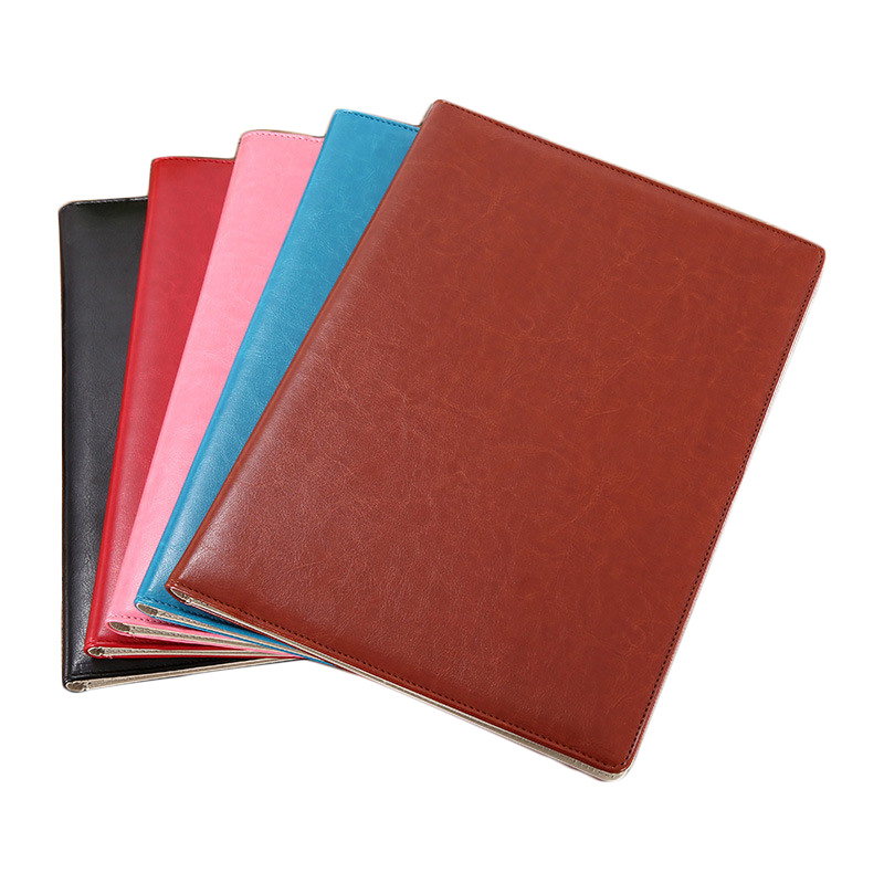 A4 Leather Clipboard File Folder Multi-function Folder Organizer Office Manager Clip Writing Pads Contract Briefcase Portfolio